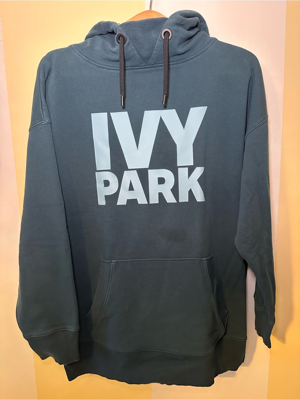 IVY PARK Logo Oversized Pullover Hoodie Dark Green Medium
